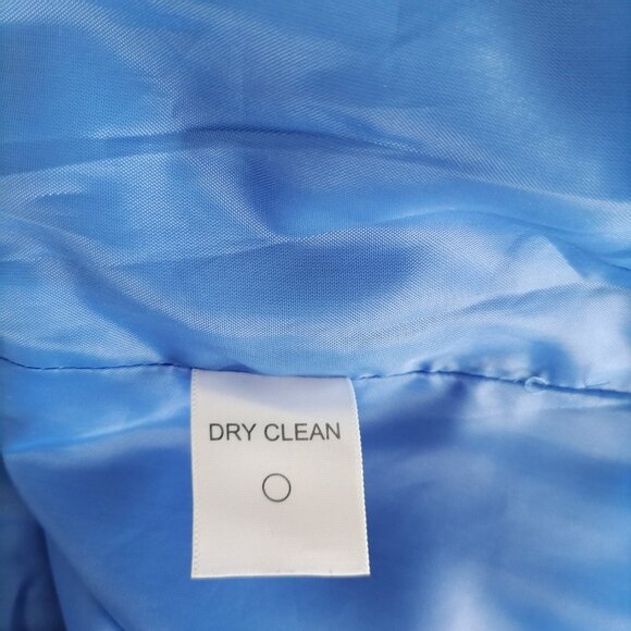 J.G. Hook Women's Blue Long Sleeve Linen Button-Up Blazer Jacket Plus Size 16W - Picture 7 of 7